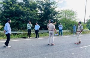 दुर्घटनाओं की रोकथाम हेतु यातायात,आरटीओ,पुलिस व एनएचएआई की टीम का संयुक्त निरीक्षण एवं सुरक्षा उपायों का सुझाव