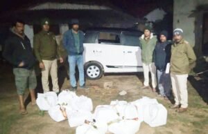 crime news : कार से हो रही थी अंग्रेज़ी शराब की तस्करी..पुलिस ने पीछा कर कार से 12 पेटी अंग्रेज़ी शराब की जप्त..चालक फरार