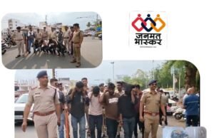 देहात पुलिस ने सराफा व्यापारी से लूट के फरार चल रहे 04 आरोपियों को किया गिरफ्तार….जुलुस के रूप में आरोपियों को न्यायालय ने गई पुलिस,सड़क पर लगवाई उठक बैठक