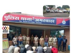 छिन्दवाड़ा : जंगल मे जमा था जुआफड़…पुलिस ने दबिश देकर 15 आरोपियों को किया गिरफ्तार,01 फरार…1,53,230 रुपये नगद,13 मोवाइल और 5 लग्जरी वाहनों सहित कुल 60 लाख रुपये का मशरूका जप्त